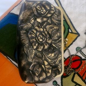 Patricia Nash metallic frame purse